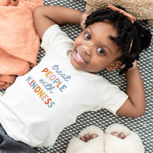 Baby graphic tee | treat people with kindness finn + emma