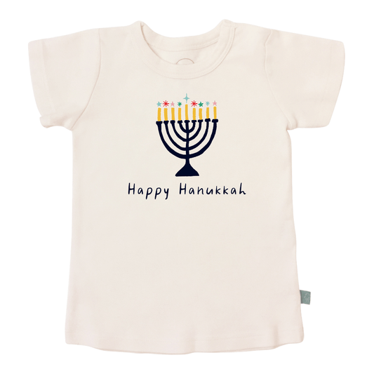 Baby graphic tee | hanukkah finn + emma