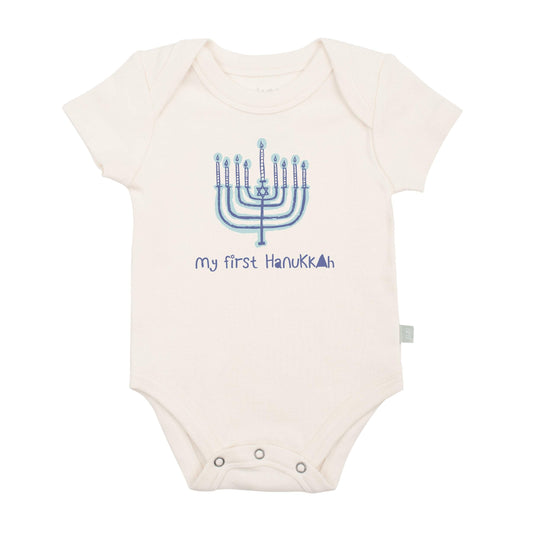 Baby graphic bodysuit | 1st hanukkah finn + emma