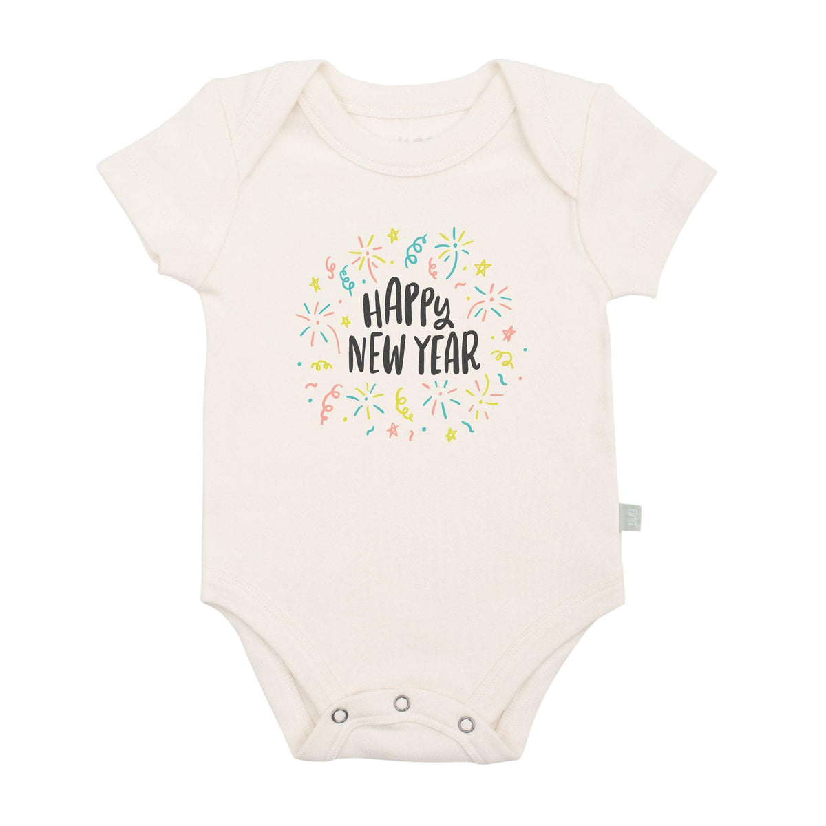 Baby graphic bodysuit | happy new year finn + emma