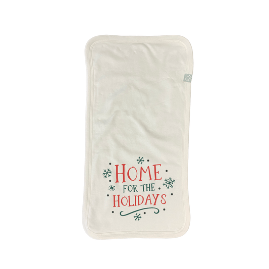 Baby burp cloth | home for the holidays finn + emma