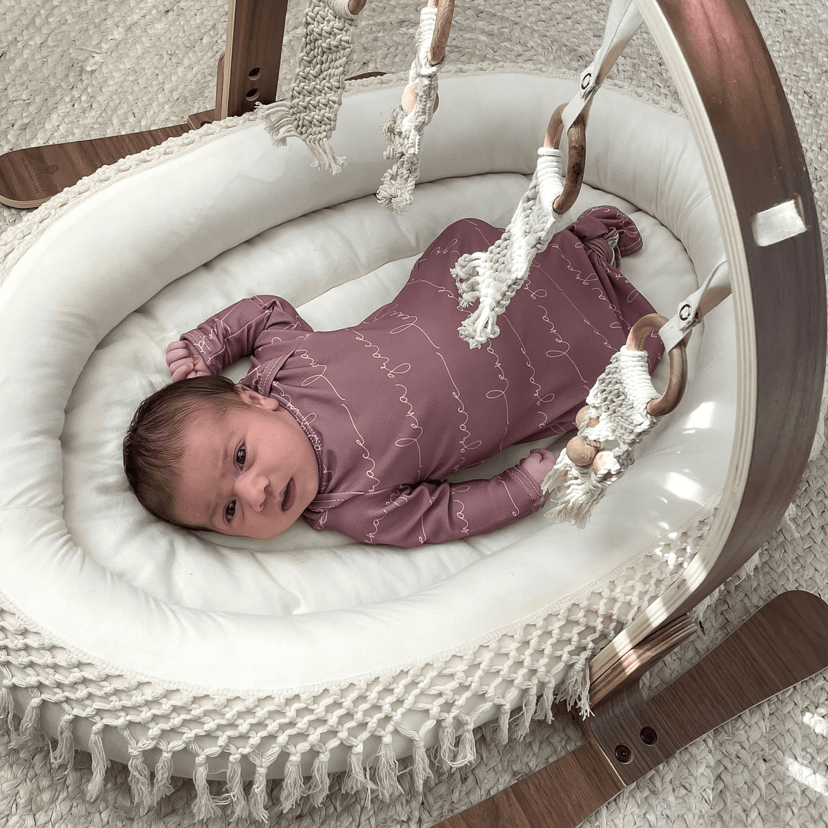 Baby Macrame Lounge Mat & Play Gym Bundle finn + emma