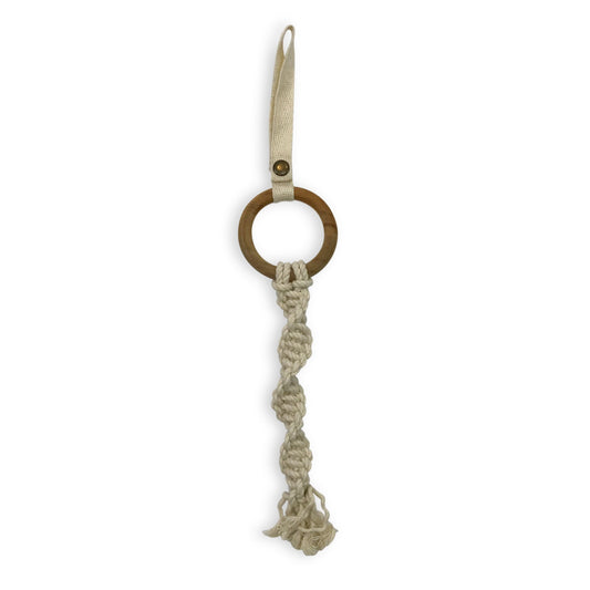 Baby all-in-one toy | macrame spiral finn + emma