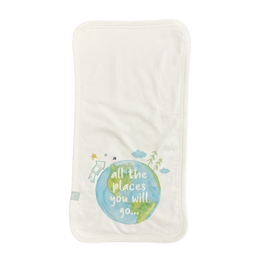Baby burp cloth | places you will go finn + emma