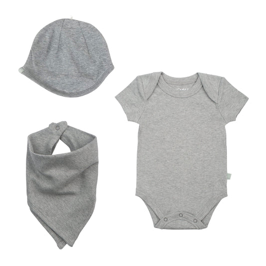 Baby snuggle me set | heather gray finn + emma