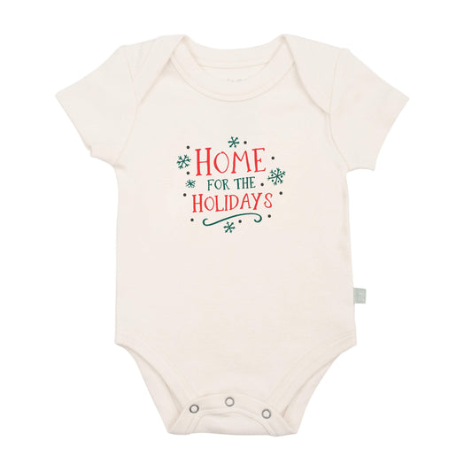 Baby graphic bodysuit | home for the holidays finn + emma