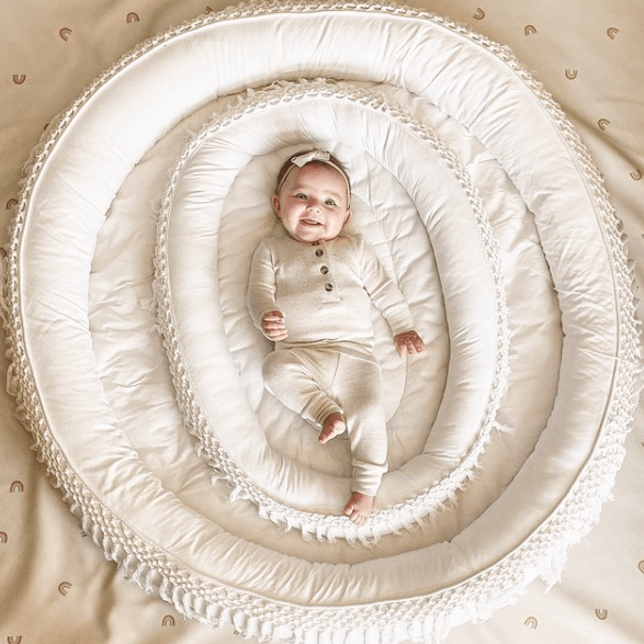 Baby Macrame Play Mat & Lounge Mat Bundle finn + emma