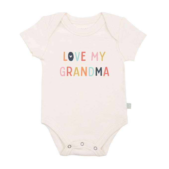 Baby graphic bodysuit | love grandma Finn + Emma