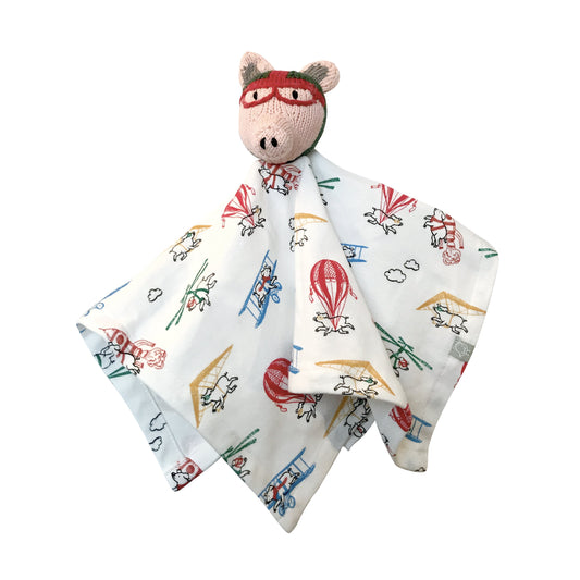 Baby rattle lovie | sully the flying pig finn + emma