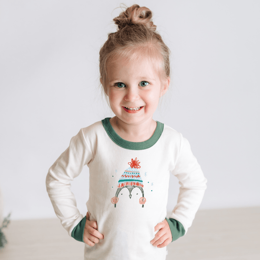 Baby pajamas | penguin pine green finn + emma