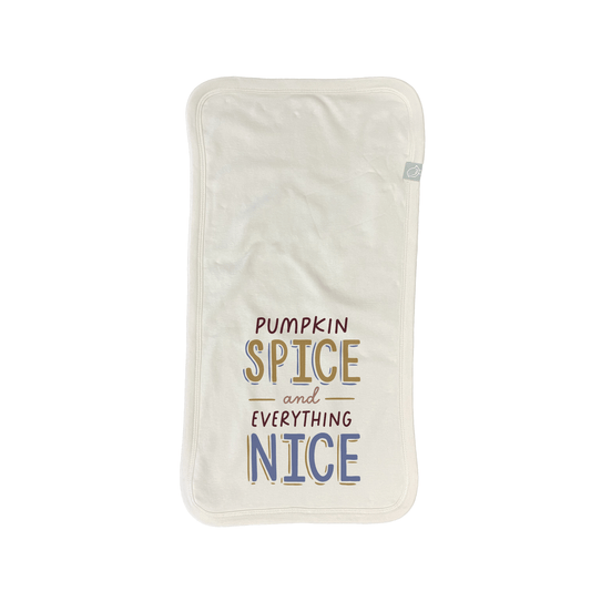 Baby burp cloth | pumpkin spice nice finn + emma