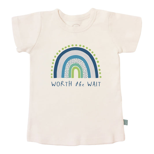 Baby graphic tee | worth the wait finn + emma