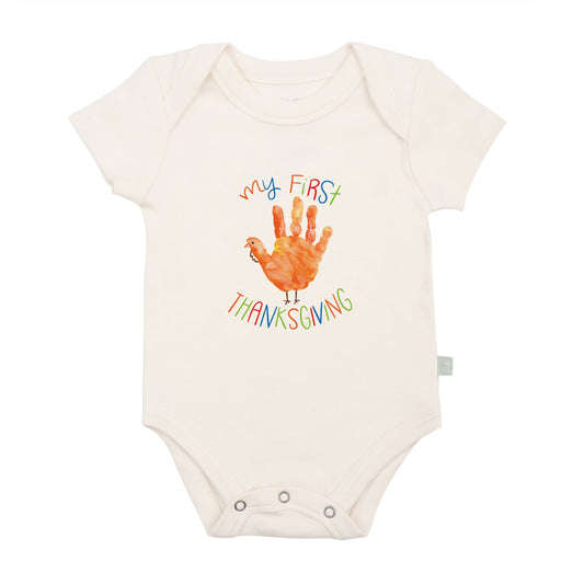 Baby graphic bodysuit | first thanksgiving bodysuit