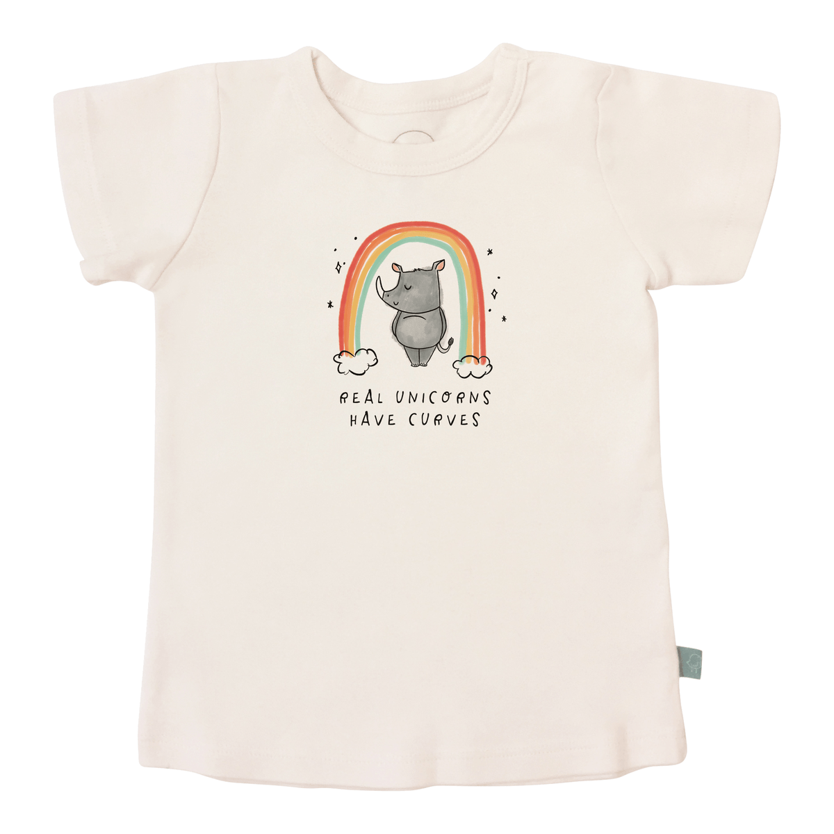 Baby graphic tee | unicorn curves finn + emma